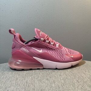 Nike Air Max 270 BG Flamingo Pink Pink Foam Size 6.5Y/ Women's Size 8 HQ1553-646